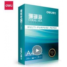  得力A4复印纸(珊瑚海)    